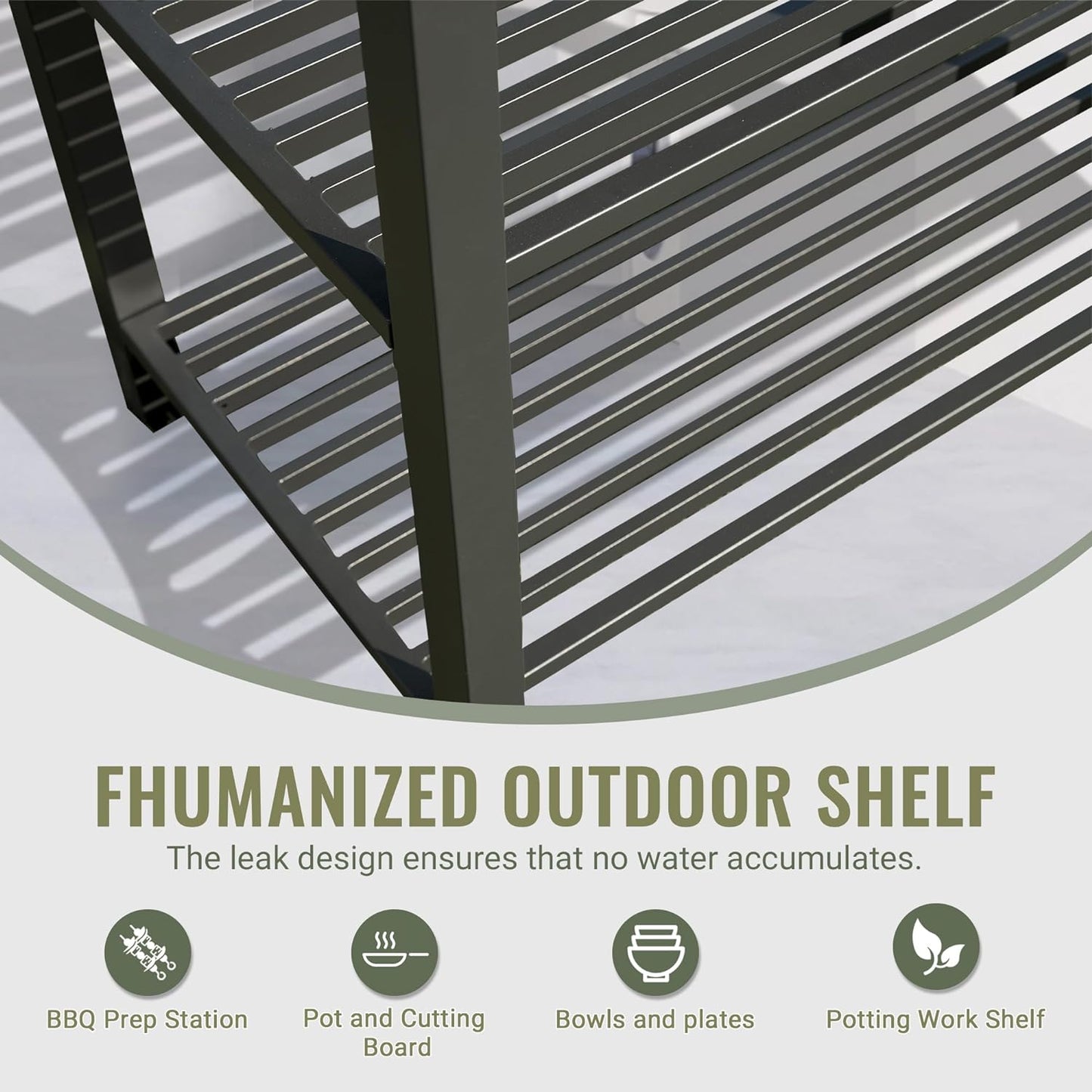 Aluminum Outdoor Kitchen Island with Storage