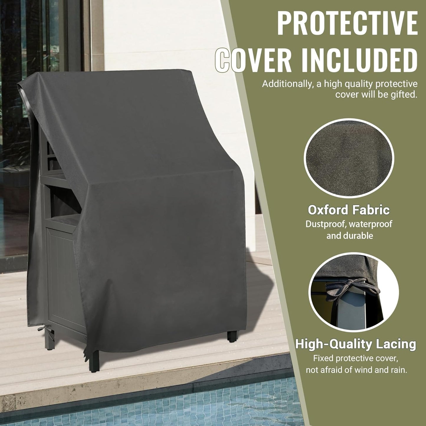 Aluminum Outdoor Kitchen Island With Storage