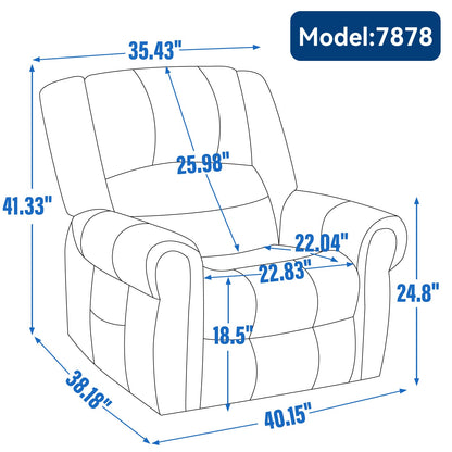 Power Lift Recliner Chair with Heat and Massage by HouseOfZazla model 7878 on Tampa Home & Garden Store