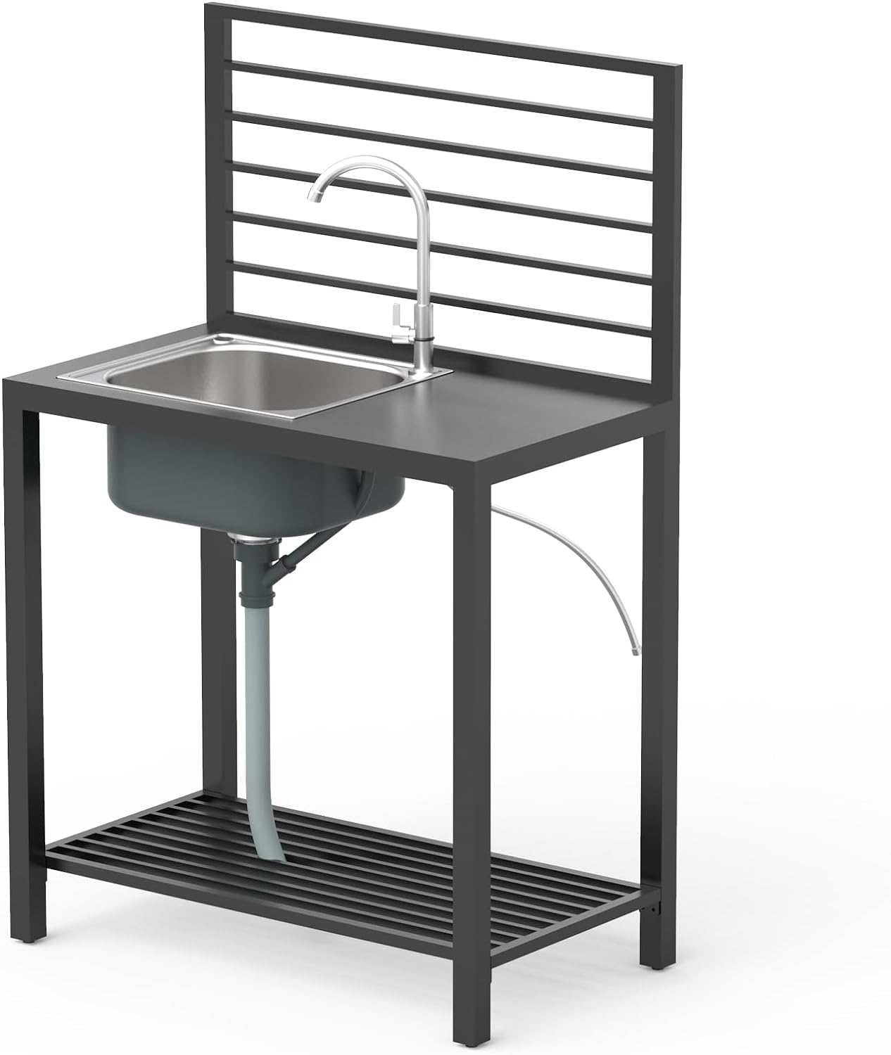 Outdoor Kitchen Island and Aluminum Storage