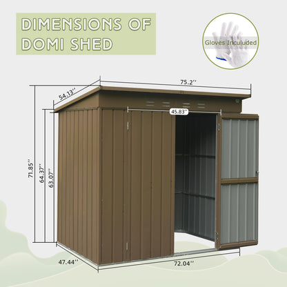 Metal Garden Shed And Secure Double Door Storage