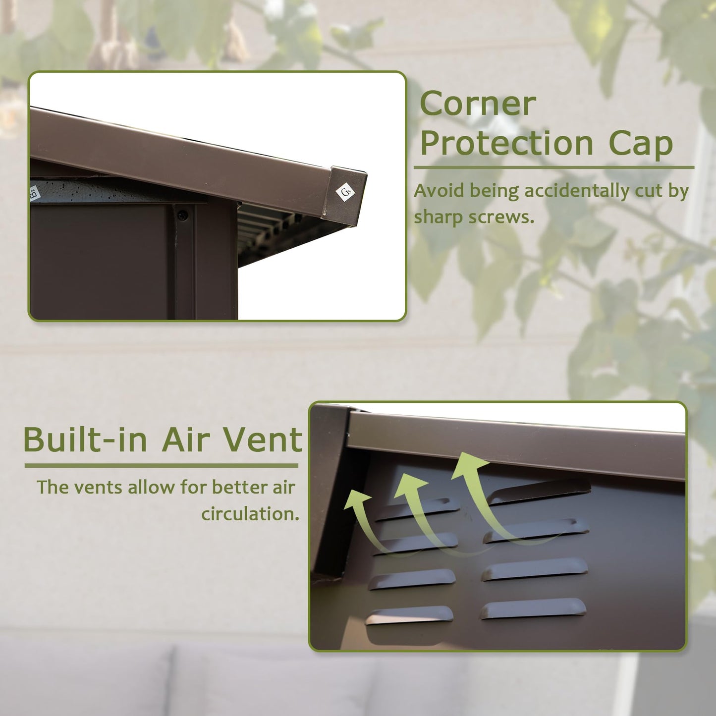 Metal Garden Shed And Secure Double Door Storage
