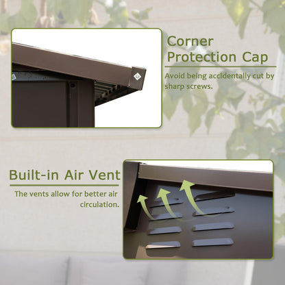 Metal Garden Shed And Secure Double Door Storage