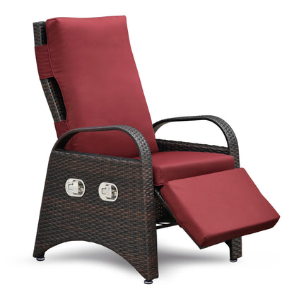 Outdoor Rattan Recliner and Modern Patio Chair