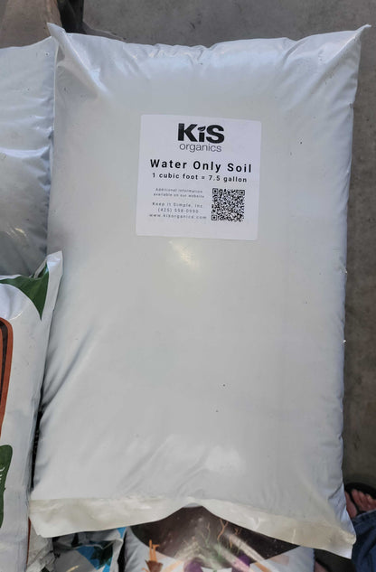 KiS Organics Water Only Soil bag white plastic 1 cubic foot on Tampa Home & Garden Store