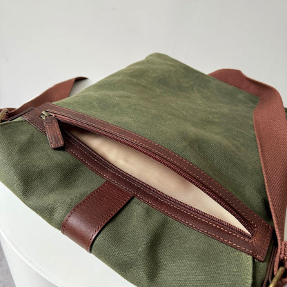 Messenger Bags, Maxwell Leather/Waxed Canvas Messenger Bags