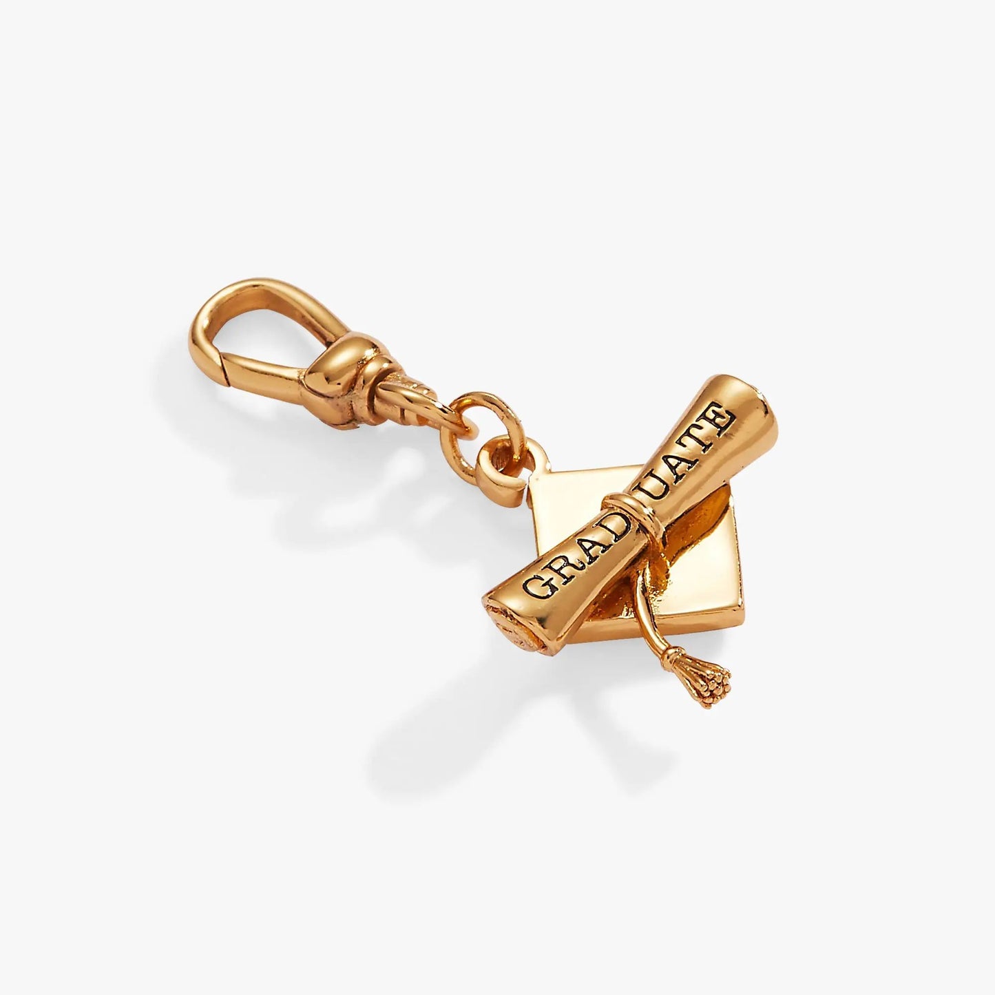 Graduation Cap Fob Clip Bag Charm by ALEX AND ANI in rose gold tone metal on Tampa Home & Garden Store