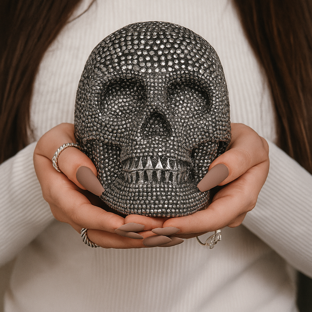 Resin Skull Gold