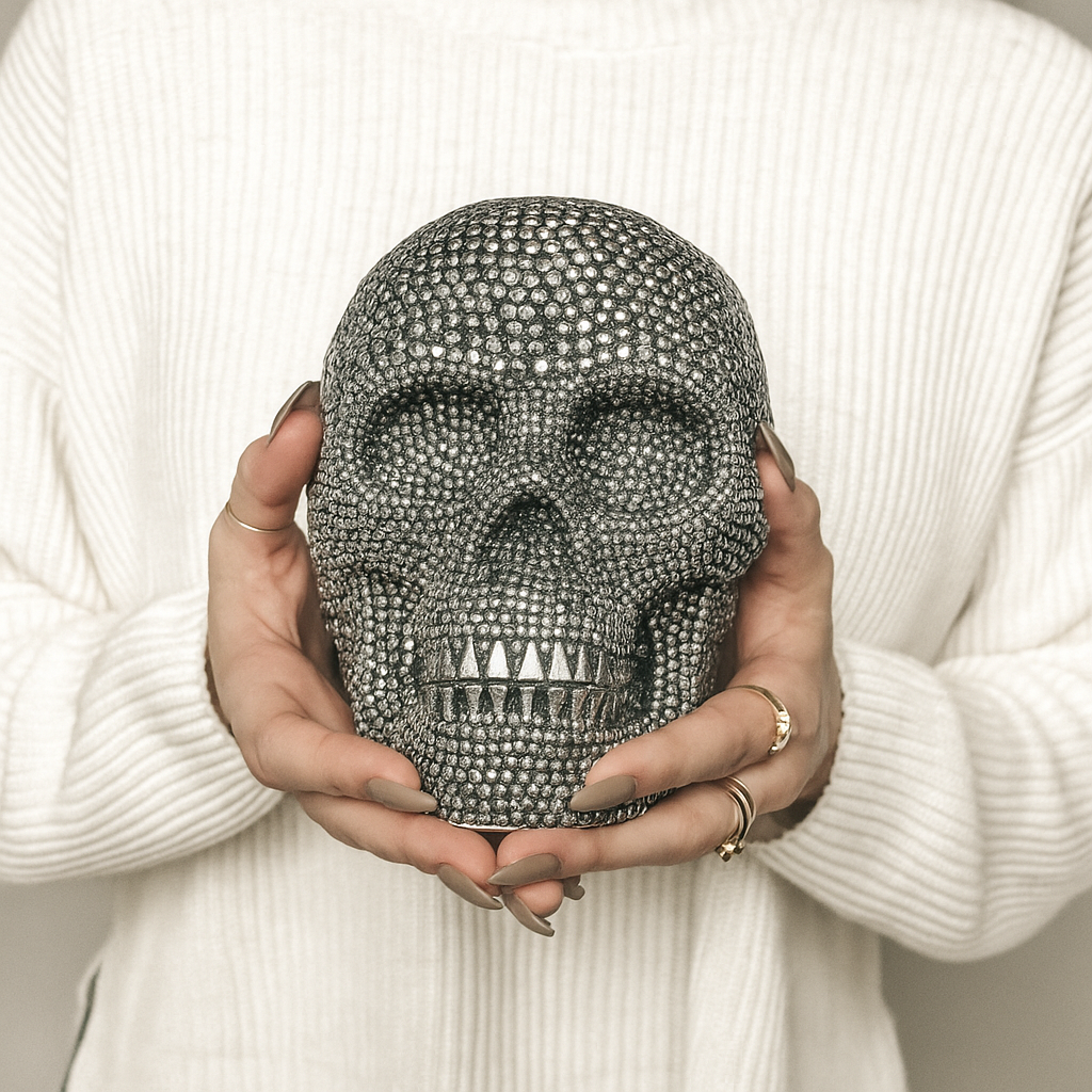Resin Skull Gold