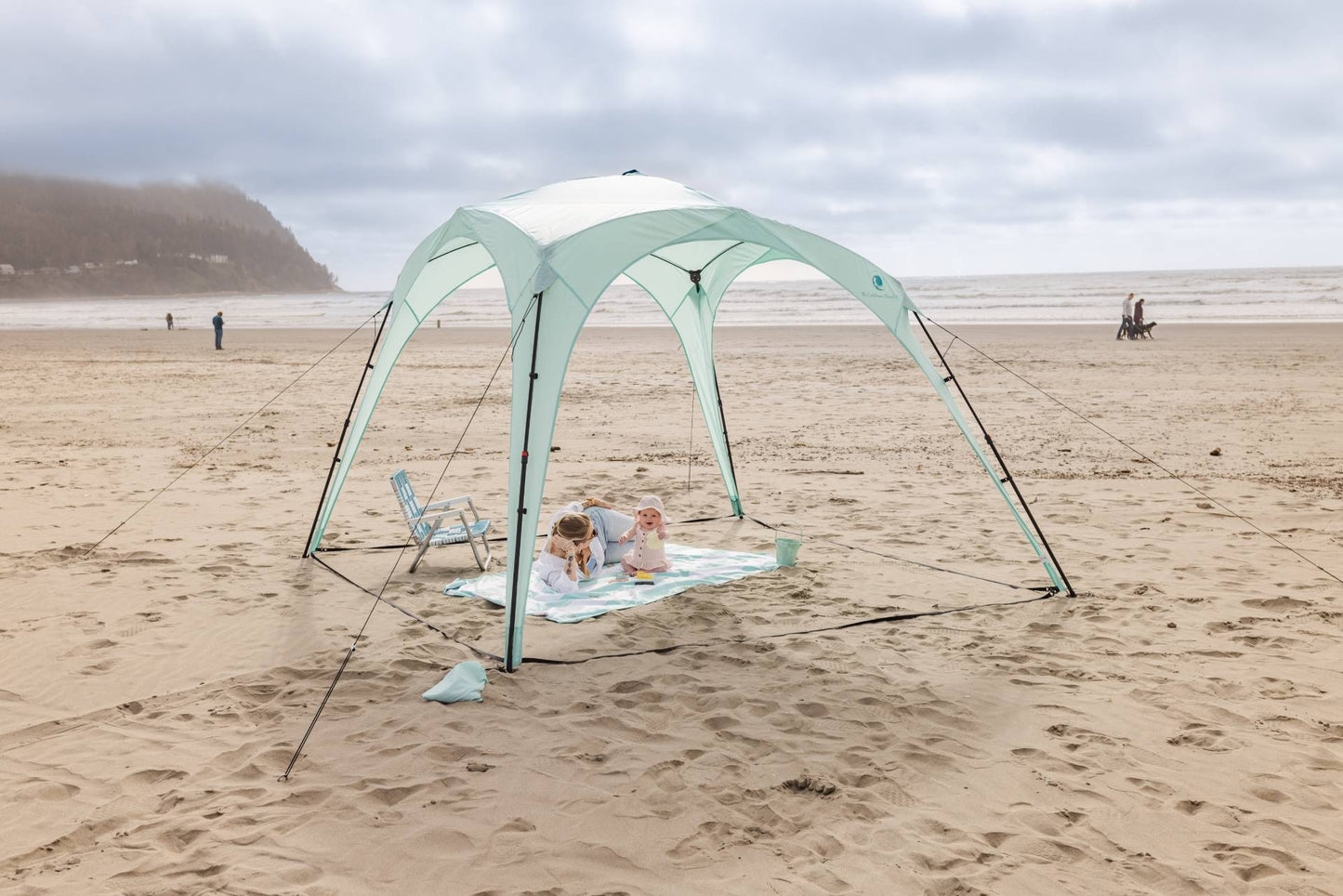 Pop 'N Go Canopy mint teal beach canopy by The California Beach Company LLC curved arches on Tampa Home & Garden Store