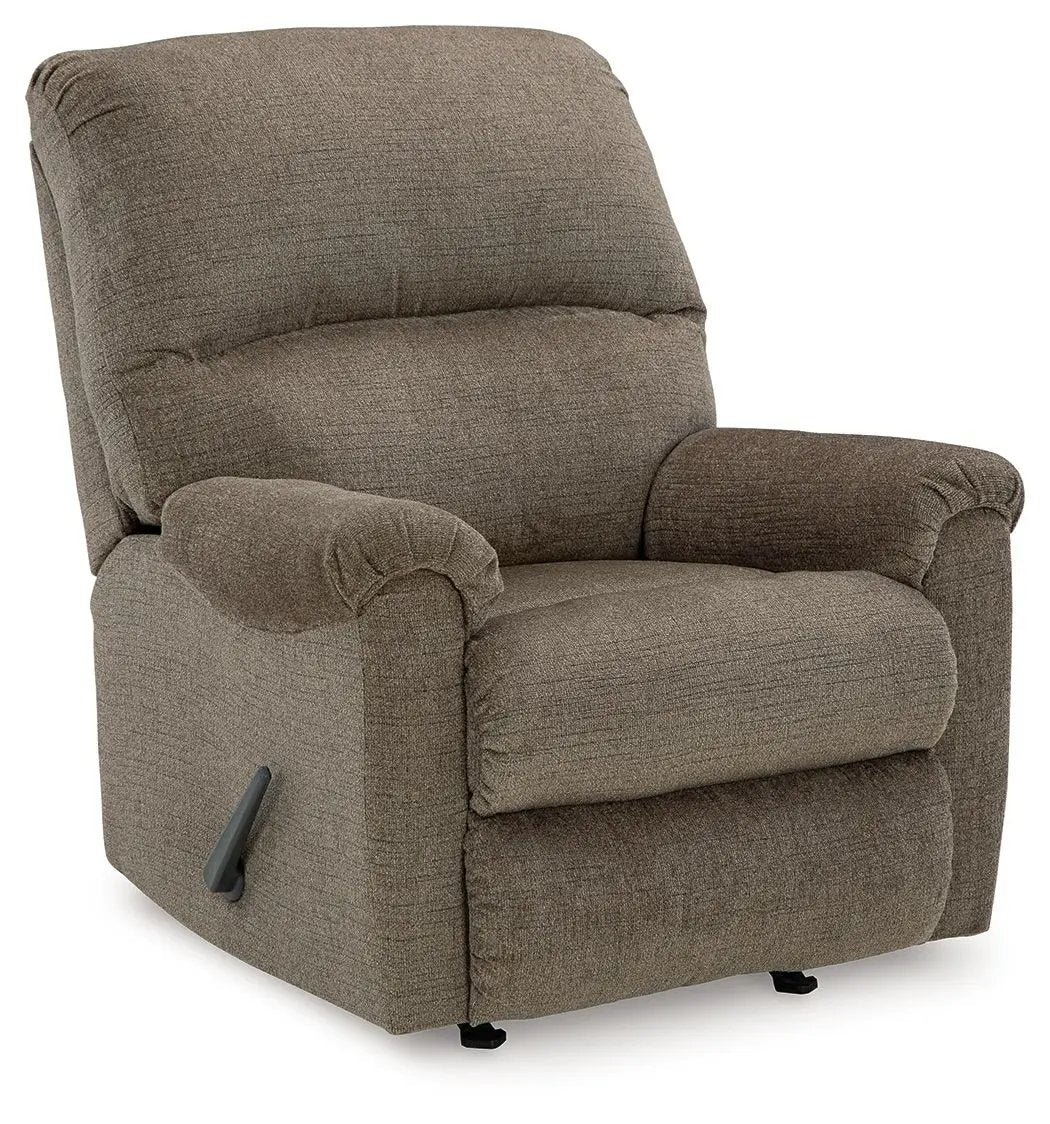 Stonemeade Rocker Recliner by Unique Piece Furniture, brown rocker chair with plush back on Tampa Home & Garden Store