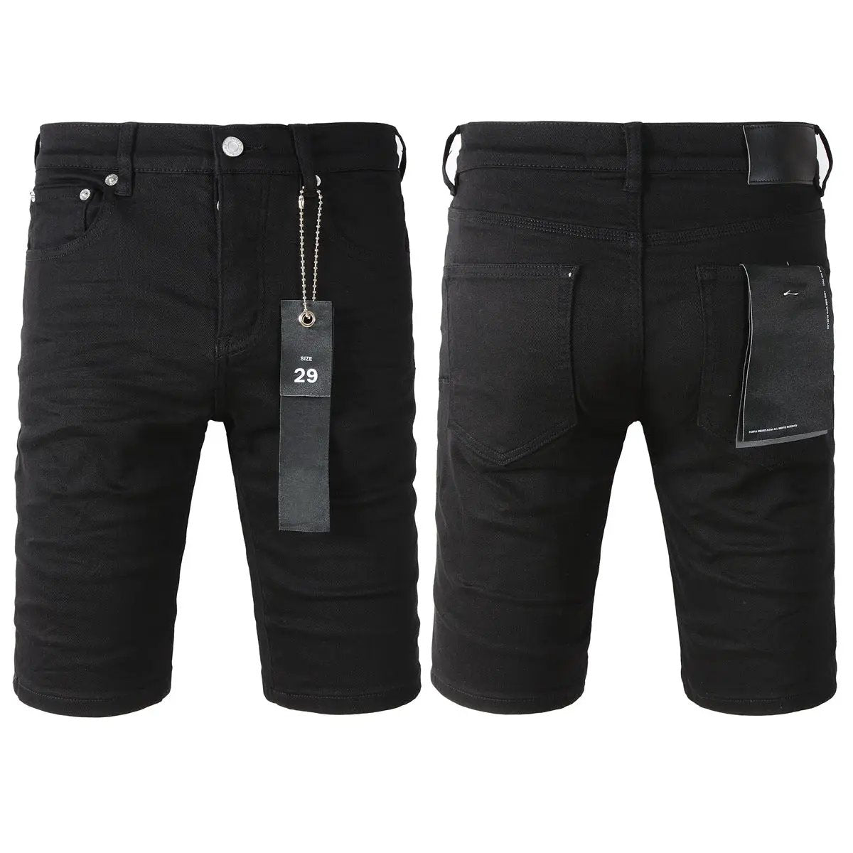 Personal Leisure jeans shorts black denim by FLIPSTYLEZLLC front and back views on Tampa Home & Garden Store