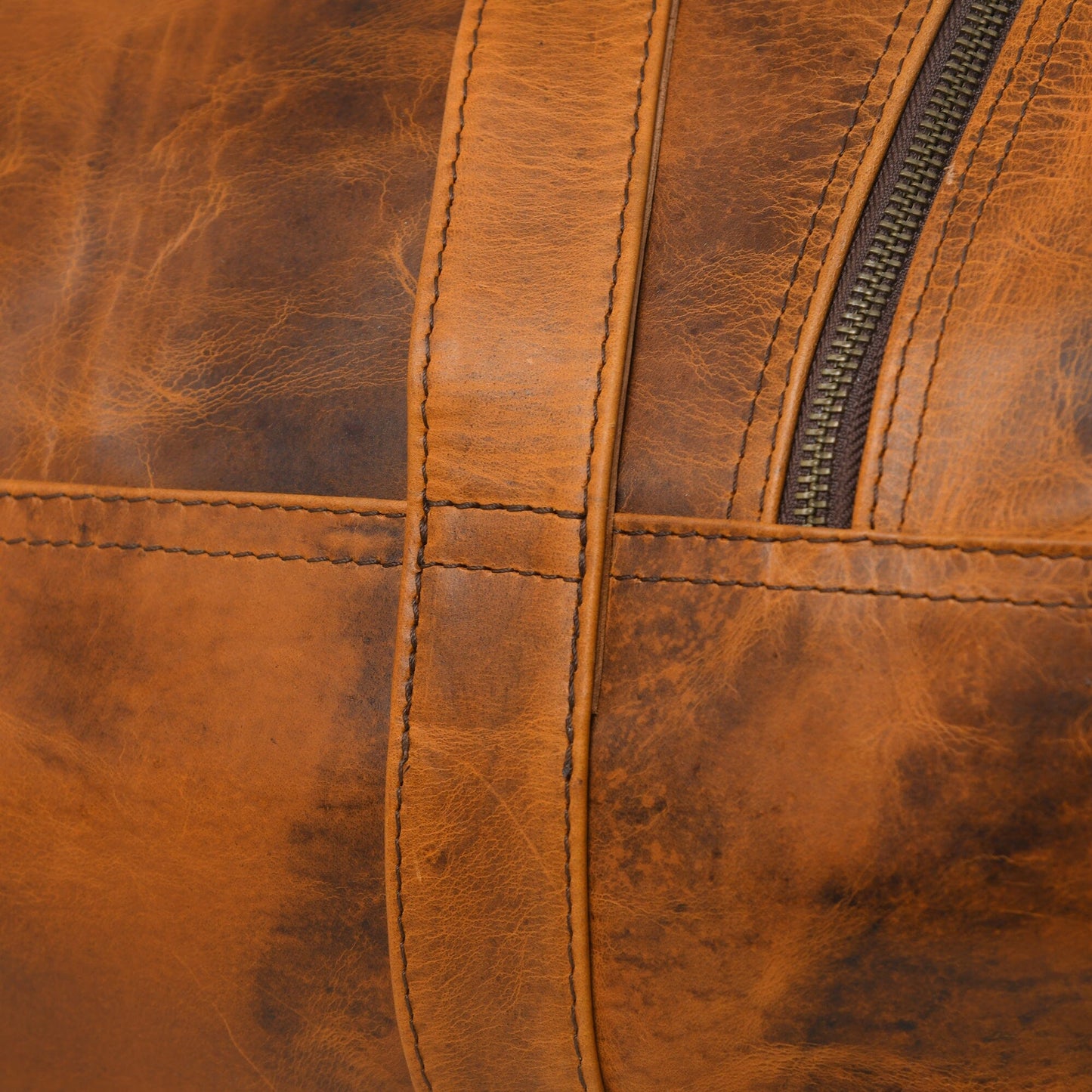 Leather Gym Travel Bag, Round - Tampa Home & Garden Store