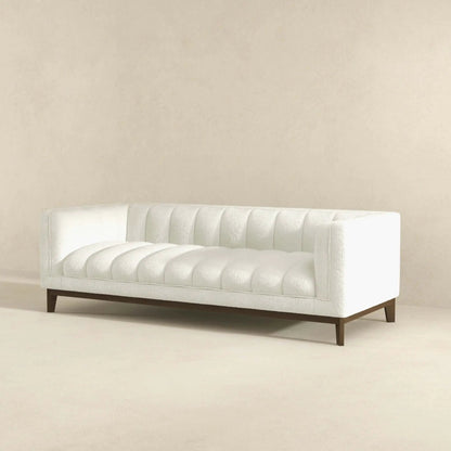 Melissa Mid Century Modern Sofa, tufted sofa by Unique Piece Furniture with dark legs on Tampa Home & Garden Store