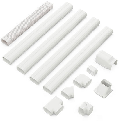 4 Inches W Mini Decorative PVC Slim Line Cover Kit