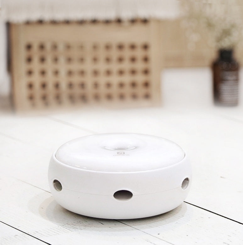 Electric cat toy donut turntable white round base with holes on Tampa Home & Garden Store