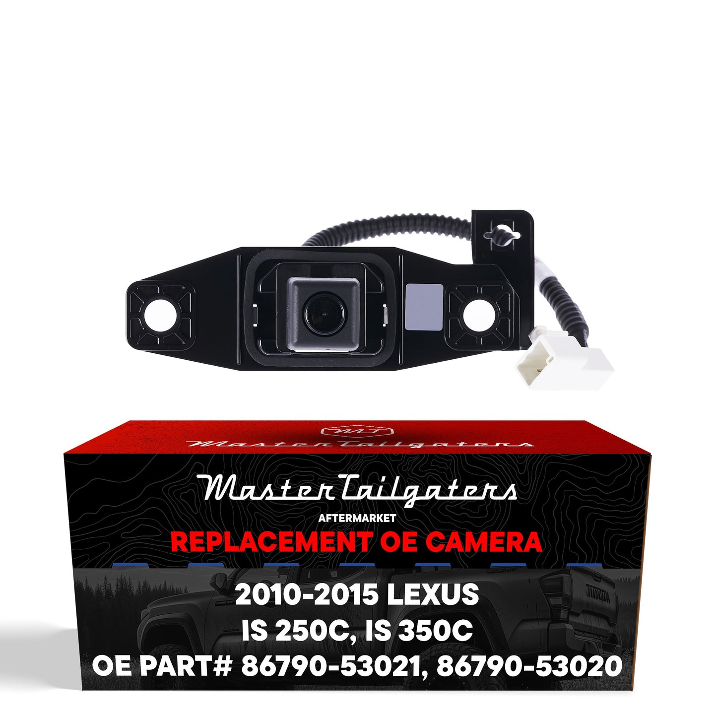 Backup camera for Lexus IS 250C/350C, Master Tailgaters OEM, black housing on Tampa Home & Garden Store