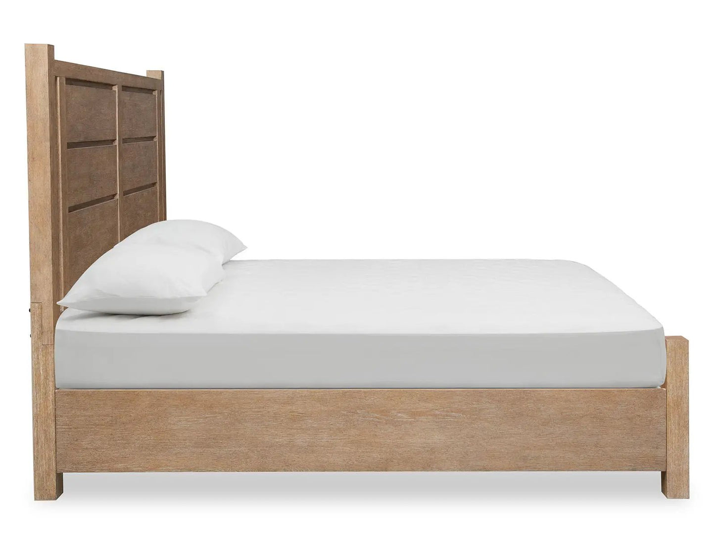 Plum Creek Panel Storage Bed With Rustic Finish