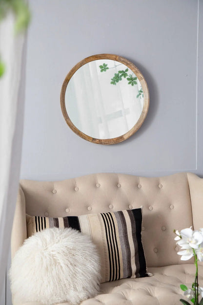 Transitional Decor Mirror with Frame for Bathroom