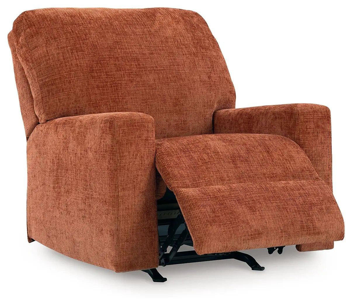 Aviemore Rocker Recliner in rust-orange upholstery by Unique Piece Furniture on Tampa Home & Garden Store