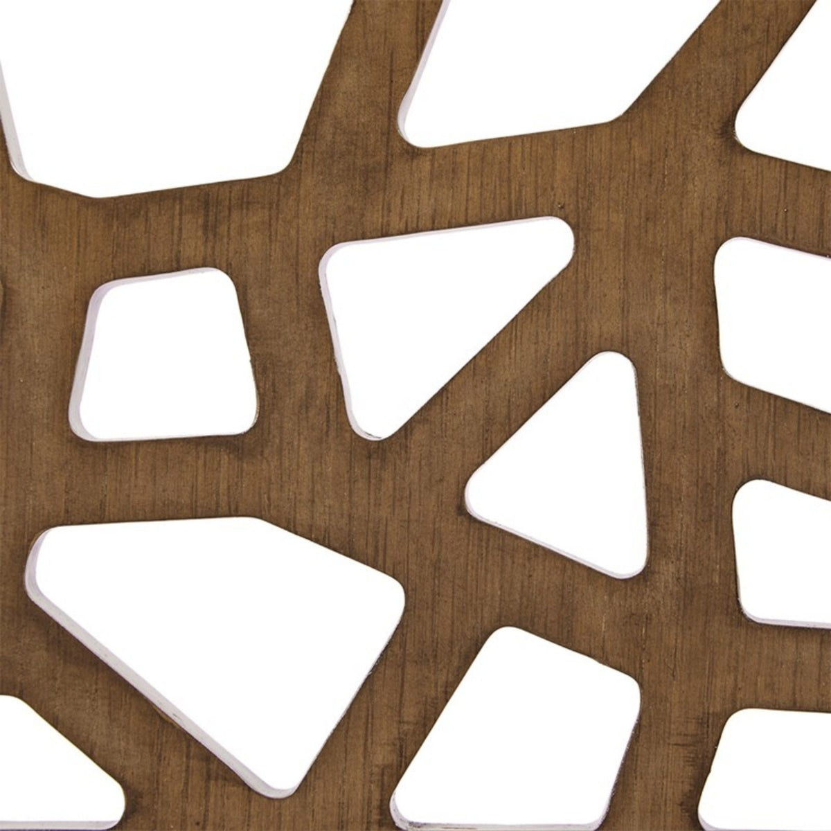 Counter Stool with Upholstered Seat – Light Gray; white rounded shapes on wood background on Tampa Home & Garden Store