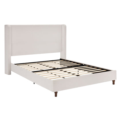 Harper Tall Headboard Upholstered Bed Elegance