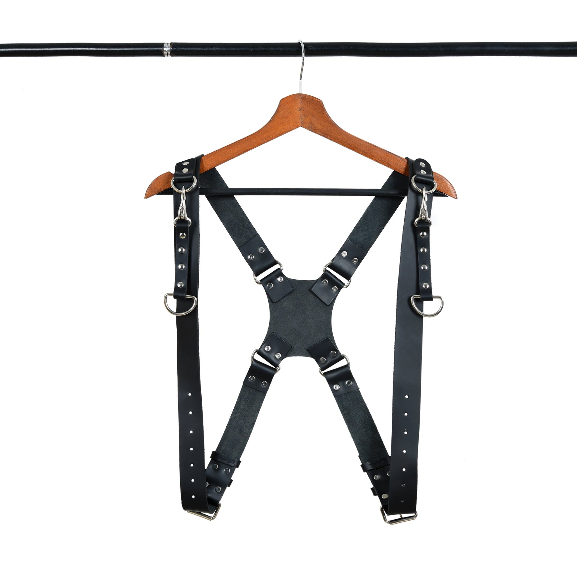 Dual Leather Camera Strap Harness- Black - Tampa Home & Garden Store