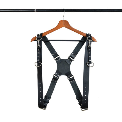 Dual Leather Camera Strap Harness- Black - Tampa Home & Garden Store