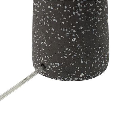 Artisan Multicolor Glass Table Lamp by HouseOfZazla with a speckled terrazzo gray shade on Tampa Home & Garden Store
