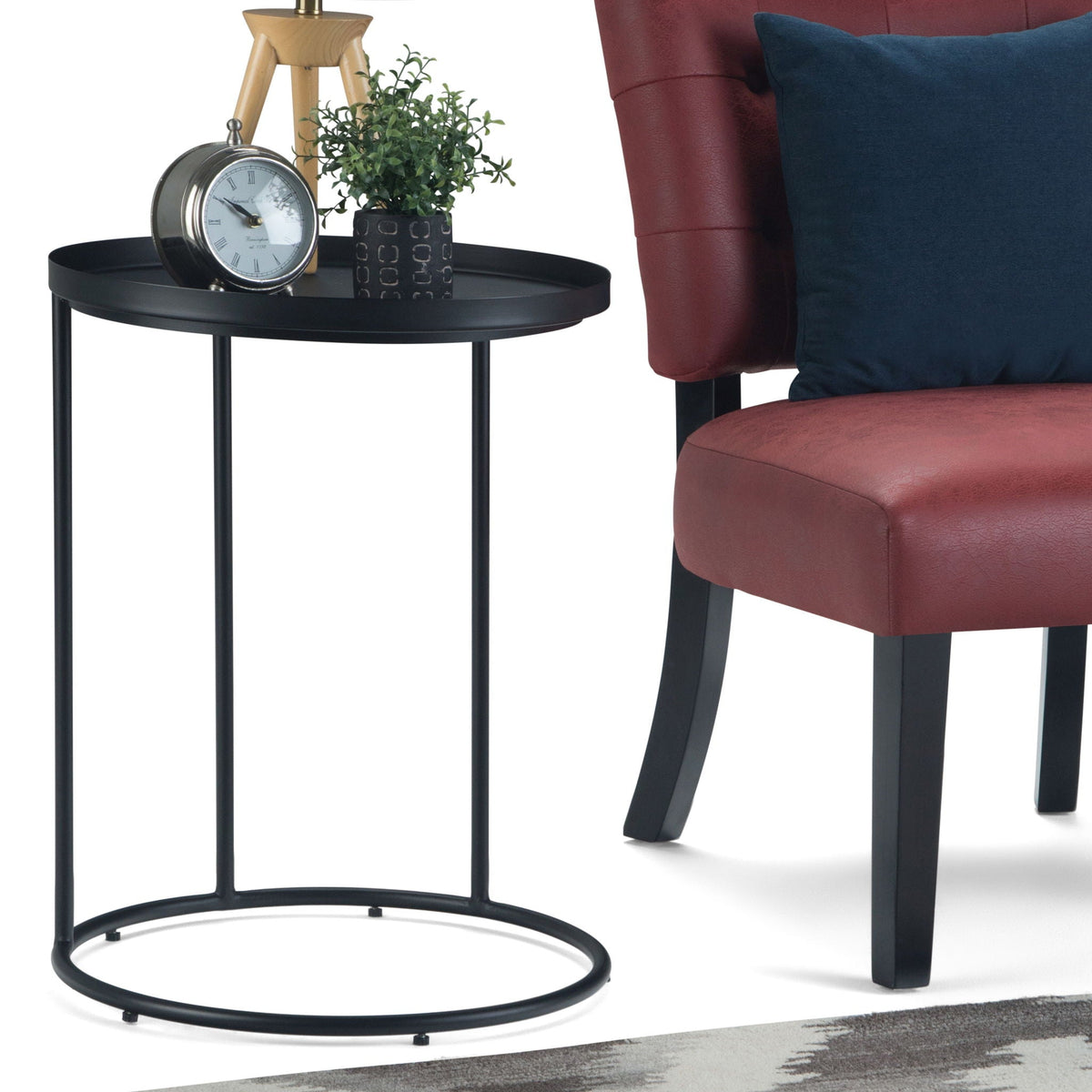 Monet black metal nesting tables with slim legs for living room by HouseOfZazla on Tampa Home & Garden Store