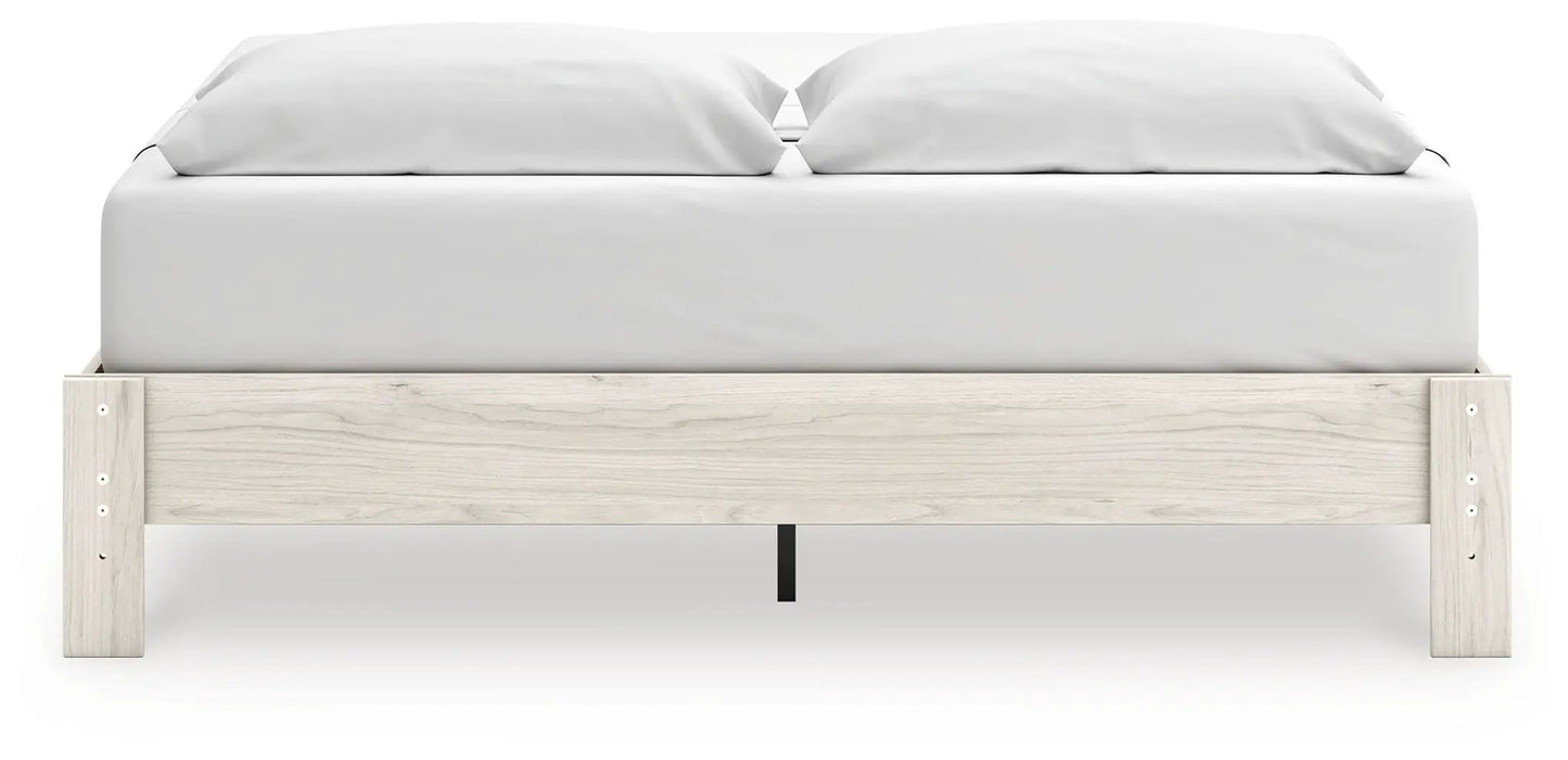Socalle Platform Bed, light wood frame with built-in storage drawer, Unique Piece Furniture on Tampa Home & Garden Store