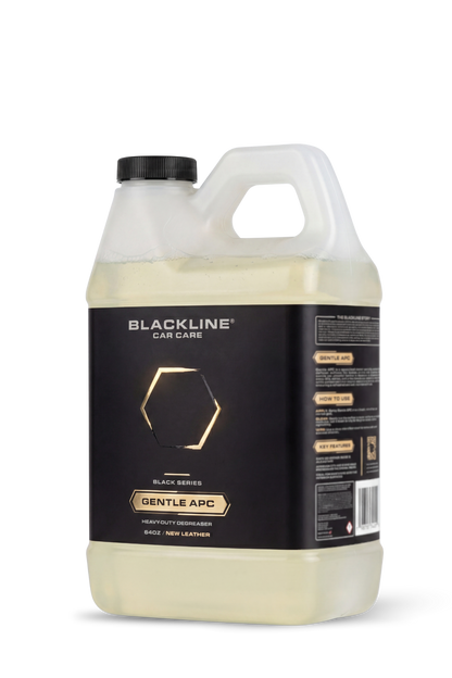 BLACKLINE Car Care Gentle APC all-purpose cleaner in a gallon jug with handle and black label on Tampa Home & Garden Store