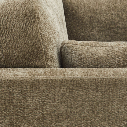 Chios Arm Chair taupe textured upholstery close-up on Tampa Home & Garden Store