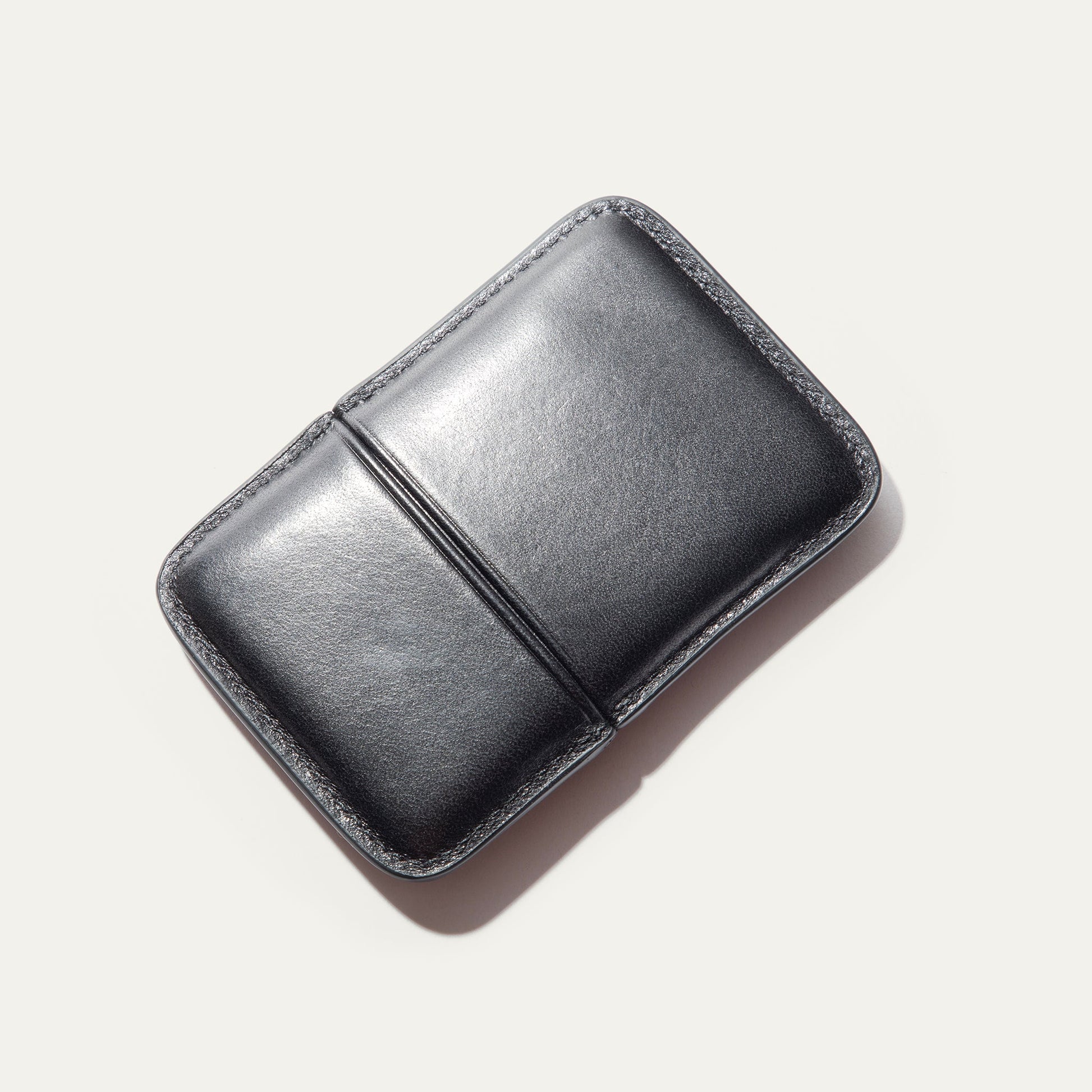 Molded Card Case in metallic silver leather by Will Leather Goods on Tampa Home & Garden Store