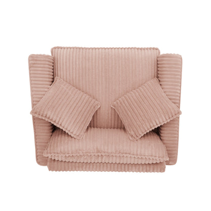 Premium Corduroy Lazy Sofa Chair and Backrest