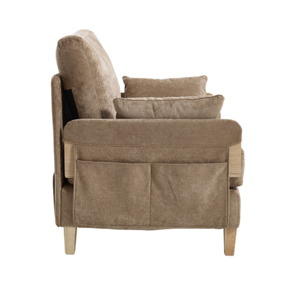 Mid Century Modern 3 Pillow Foldable Sofa Bed