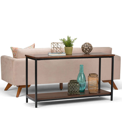 Skyler Solid Mango Wood Table and Metal Base