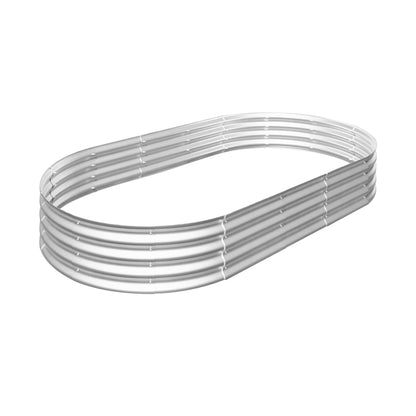 Heavy duty galvanized steel raised garden bed ring coil for planters on Tampa Home & Garden Store