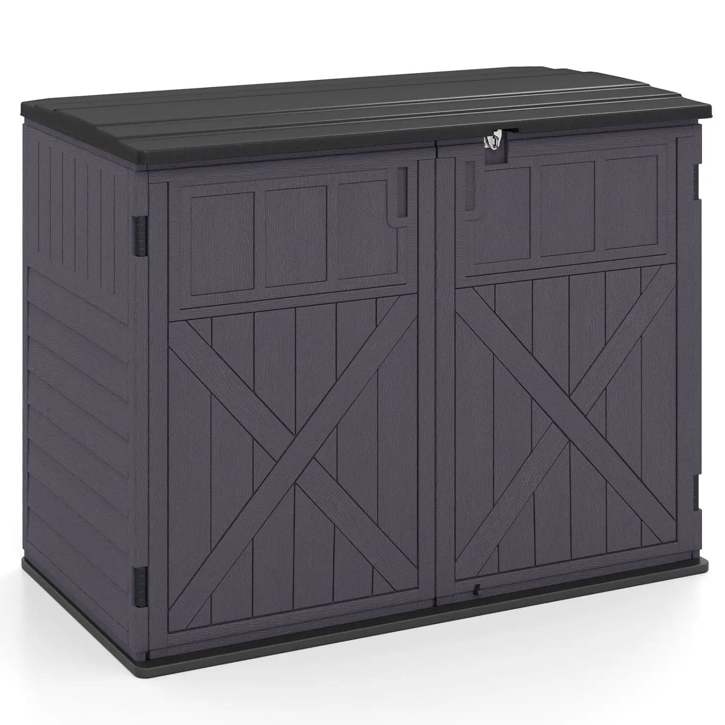 20 Cu Ft Horizontal Resin Storage Shed With Shelf
