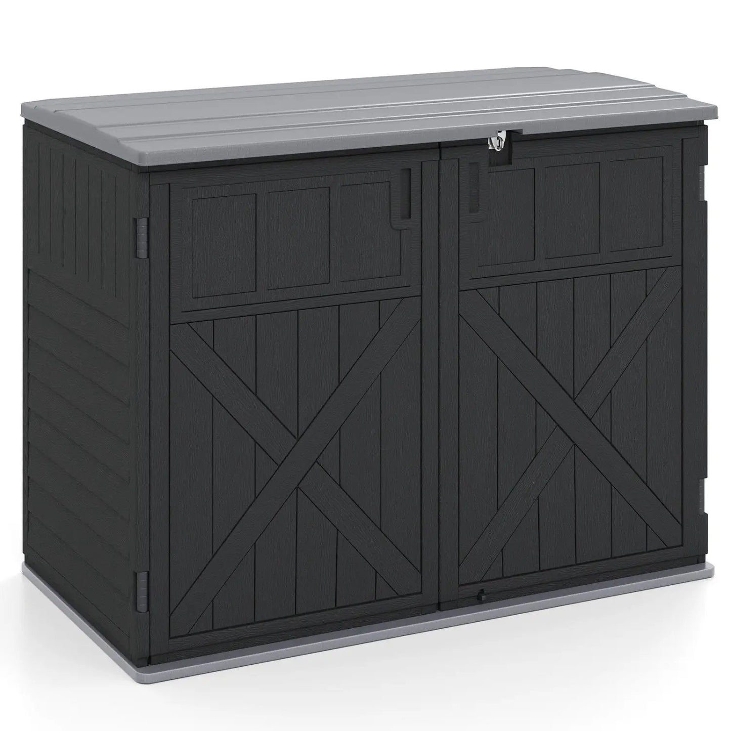 20 Cu Ft Horizontal Resin Storage Shed With Shelf