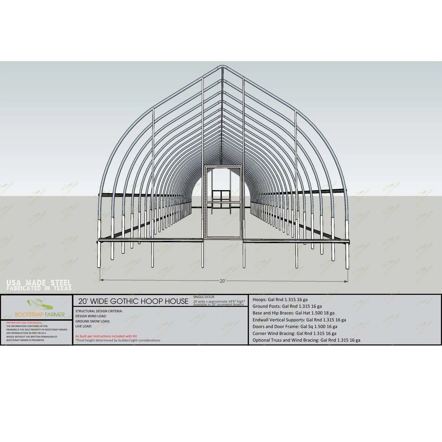 Serre de style gothique | Kits de serre gothique à tunnel haut