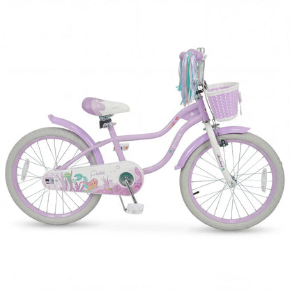 Kids Bike 12-20 Inch With Training Wheels Purple