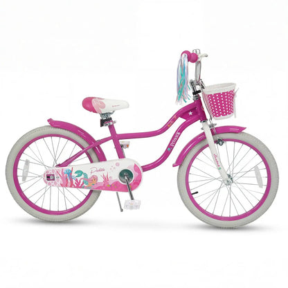 Kids Bike 18 Inch With Training Wheels Rose Red