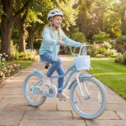 Kids Mermaid Bike 12 to 20 Training Wheels Basket