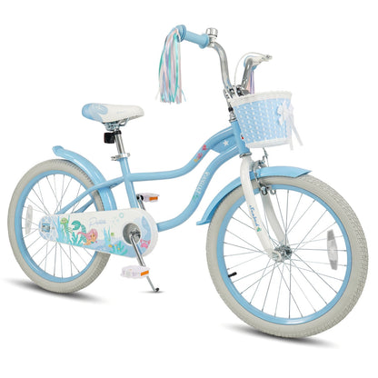 Kids Mermaid Bike 12 to 20 Training Wheels Basket