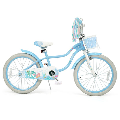 Kids Mermaid Bike 12 to 20 Training Wheels Basket