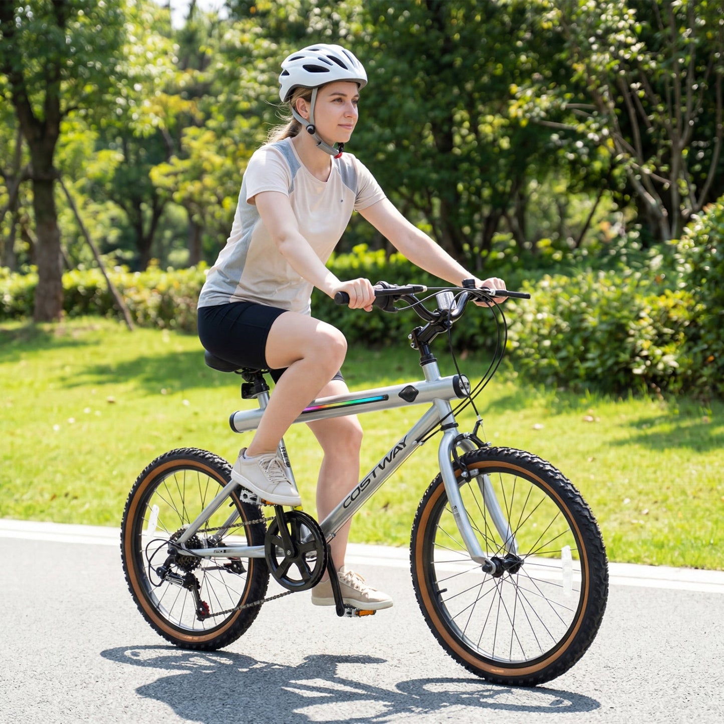 20 Inch LED Cycling Bike with Speakers and Lights