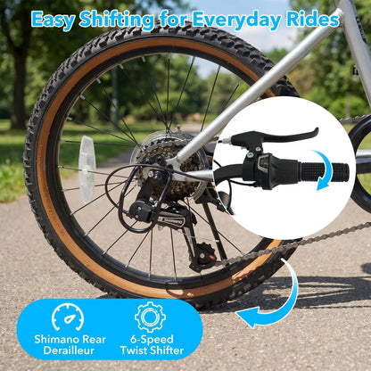 20 Inch LED Cycling Bike with Speakers and Lights