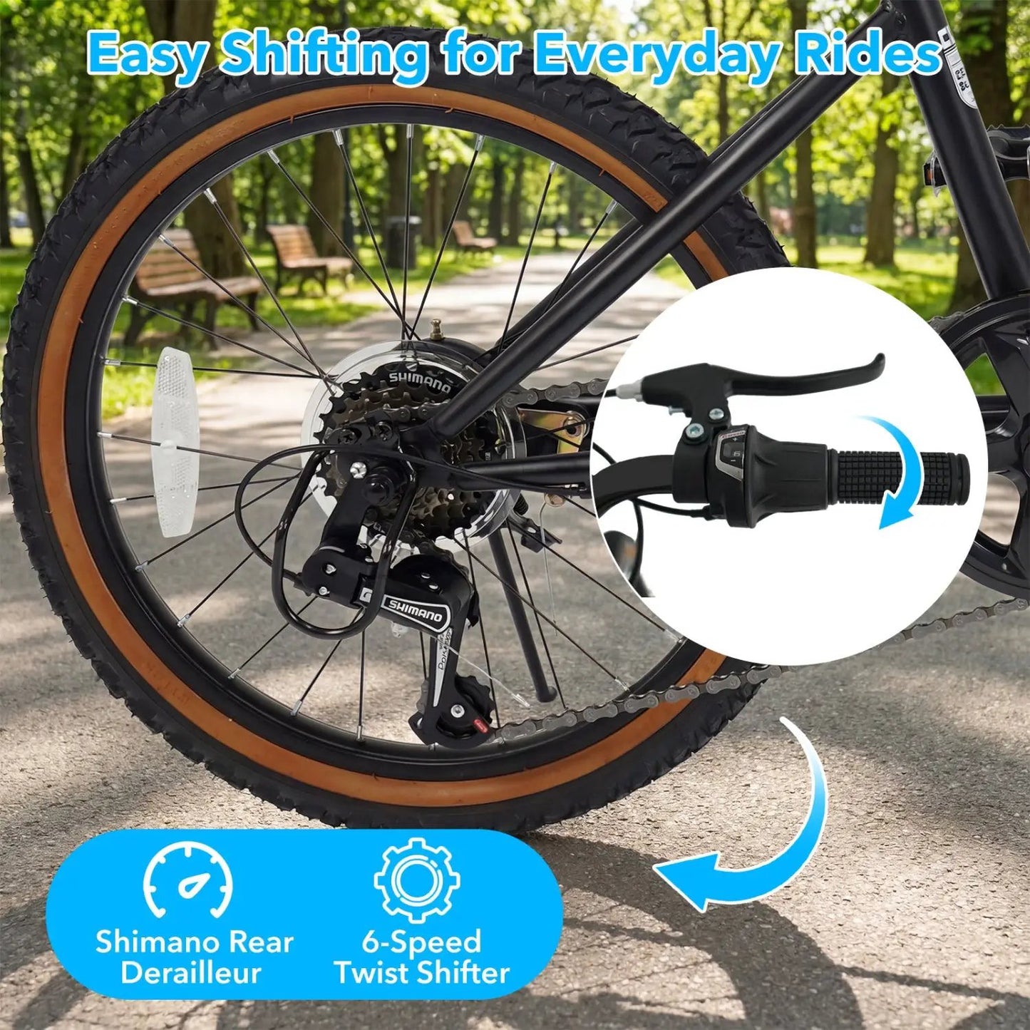 20 Inch LED Cycling Bike with Speakers and Lights