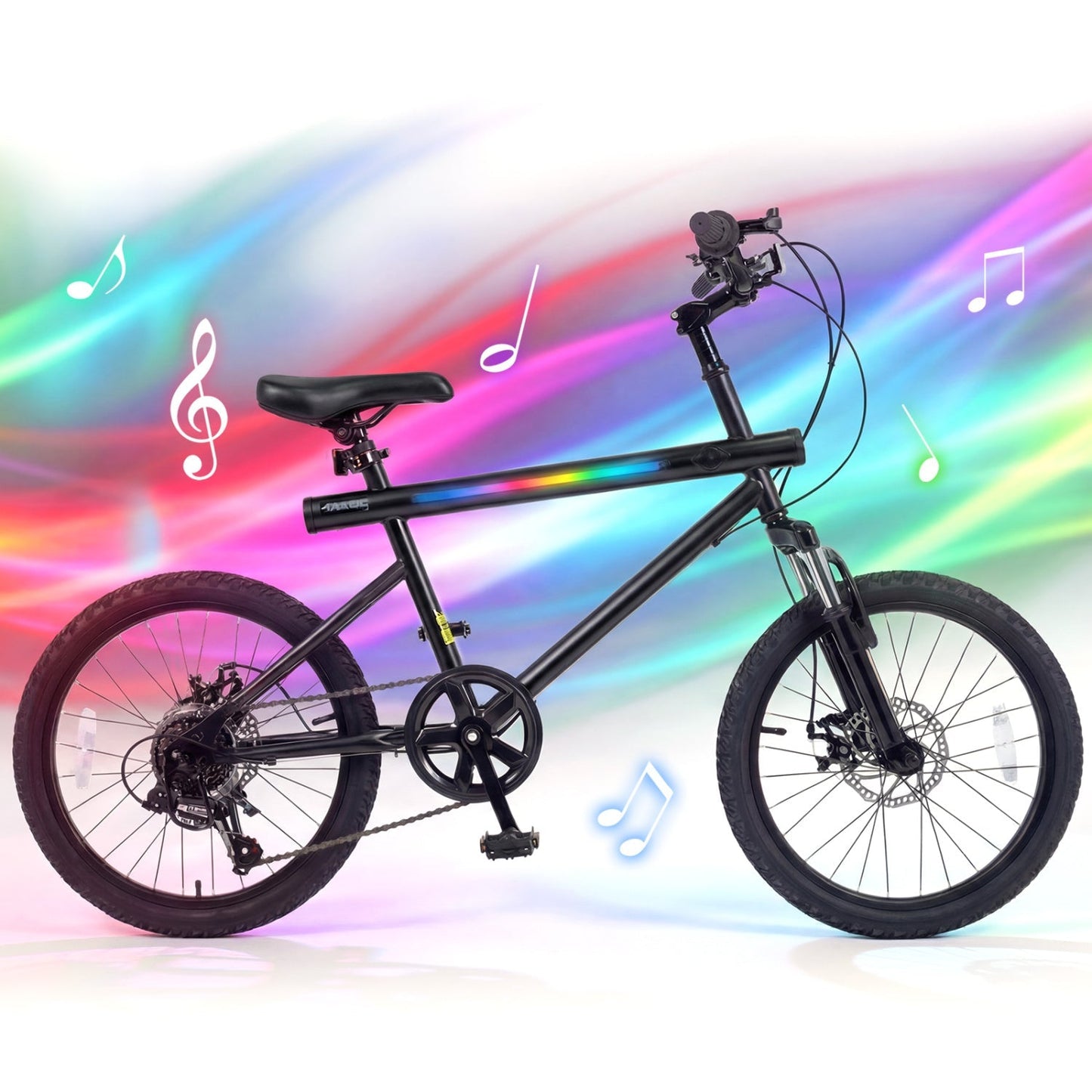 20in commuter bike by GemGear with frame, 6-speed Shimano twist shifting, stereo speakers on Tampa Home & Garden Store